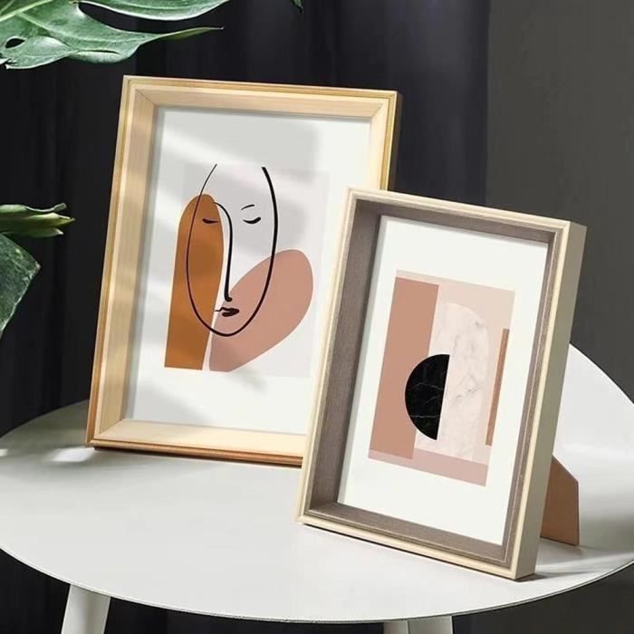 Lot De 3 Cadres Photo A4 21x29.7cm En Bois - Cadres Pour Photos, Affiches Et Puzzles