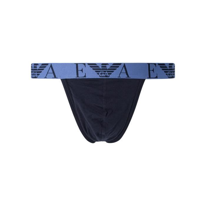 Lot De 2 Jockstrap Emporio Armani Homme Bleu Bleu