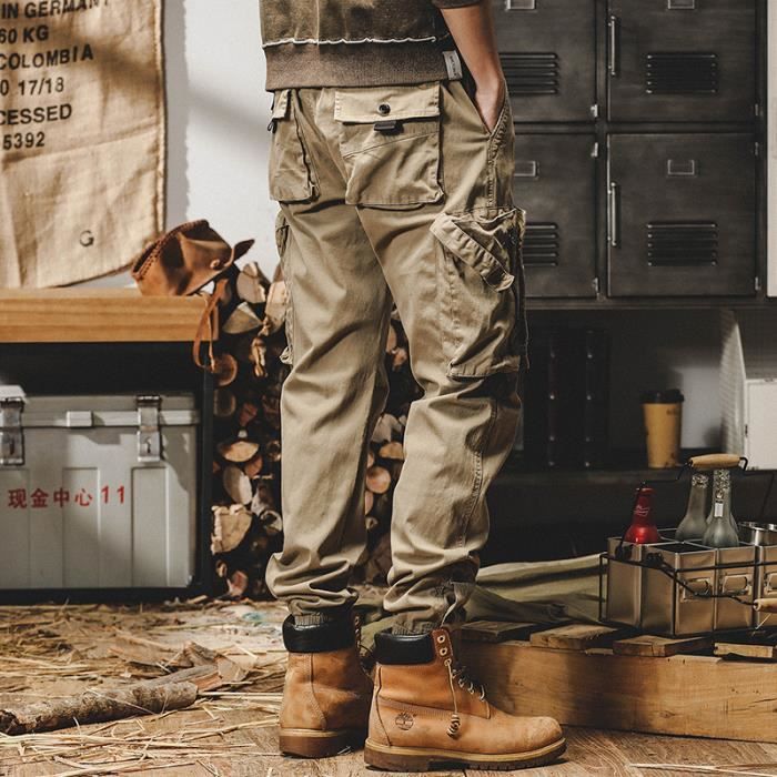 Pantalon de Travail Cargo Homme Ext rieur Multi Poches Coupe