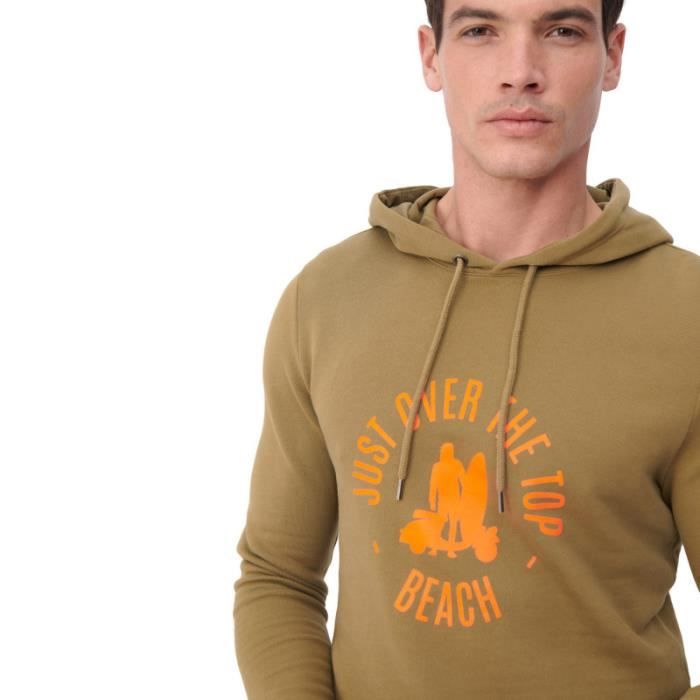 SWEAT A CAPUCHE KAKI HOMME JOTT KAKI Cdiscount Pret a Porter