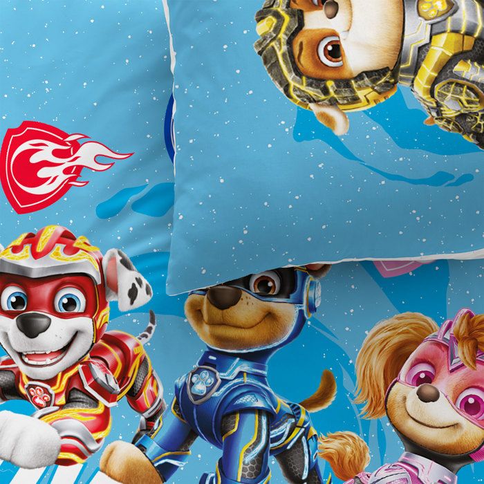 Paw Patrol Drap Pat Patrouille 70x140 Linge Drap Housse Pat