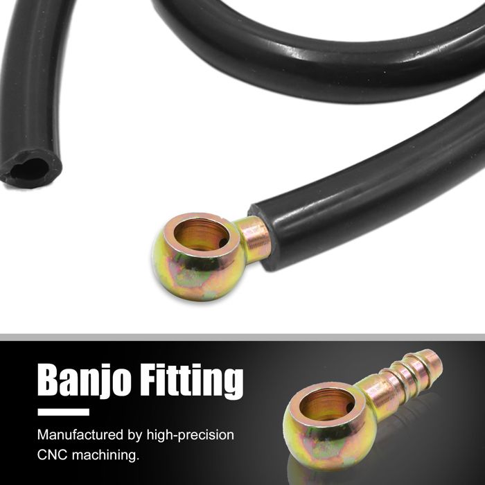 Banjo SOURCING MAP 8mm ID Tuyau Barbe 12mm Banjo Conduite essence