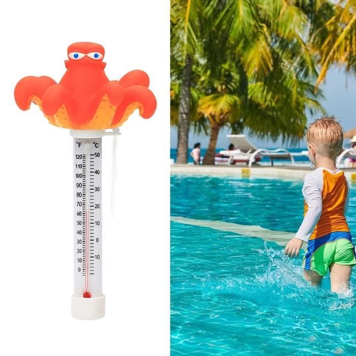 Lot De 2 Thermomètres De Piscine - Robustes, Durables, Pour Piscine, Aquarium, Jacuzzi (1 Blanc, 1 Bleu)