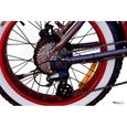 Vélo Électrique Pliable Fat Bike Urbain 20 pouces - Calipso - 250W-20Ah - Marron métallisé-2