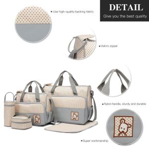Sac à Langer Convertible KONO 3-en-1 - 38L, Poches Isothermes, Compartiment Chaussures, Imperméable