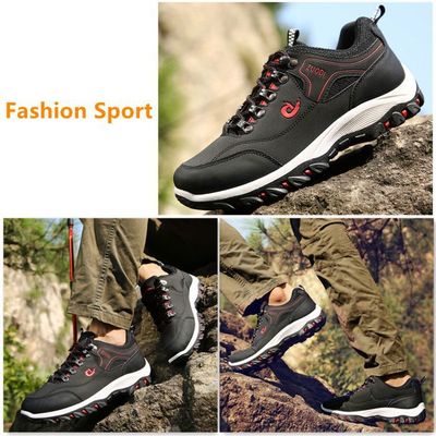 AZMAHT Chaussures Orthopedique Homme Chaussures pour Pied Gonflé sans Lacets Baskets de randonnée en Plein air Chaussures de Sport à Enfiler