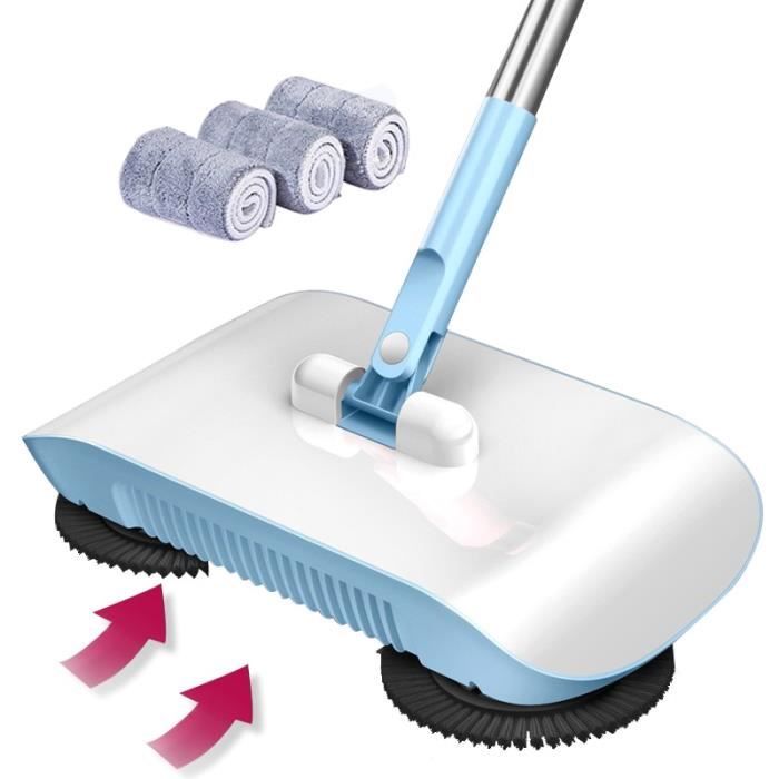 Serpillère,Balai manuel tout-en-un avec système de nettoyage des angles,  ramasse-poussière pour l'entretien de la - Type Pink 2 pcs - Cdiscount  Maison