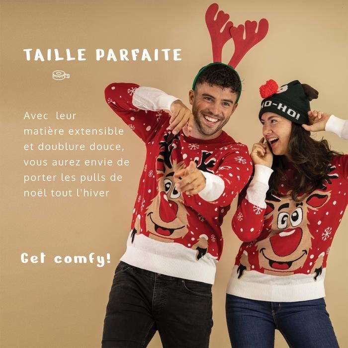 Pull de No l JAP Christmas Rudolf le renne Une tenue parfaite
