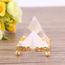 MAGICLULU Pyramide en cristal avec support doré Feng Shui - Figurine