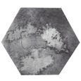 ZJCHAO décor de sol auto-adhésif 10 pièces Simulation Hexagonal Motif Unique Étanche Antidérapant Auto-Adhésif Carrelage-3