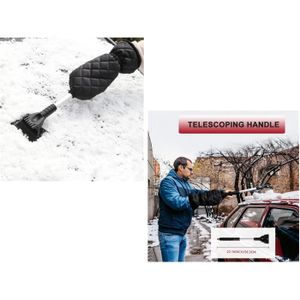 Grattoir à Neige Pour Voiture Avec Gants Intégrés - Raclette Anti-rayures Pour Pare-brise, SUV Et Camping-cars