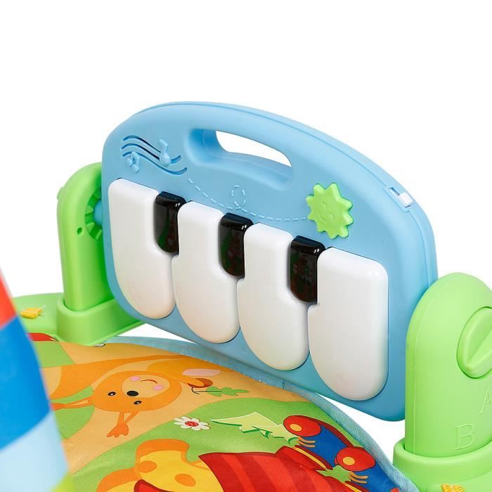 LEAZZLE Tapis Musical Piano Enfant - Tapis De Danse 8 Instruments Jouets Bébé 1 2 3 Ans