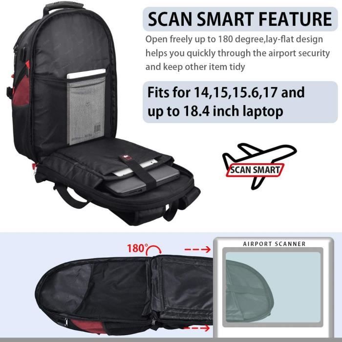 Sac a dos on sale pc portable 18.4 pouces
