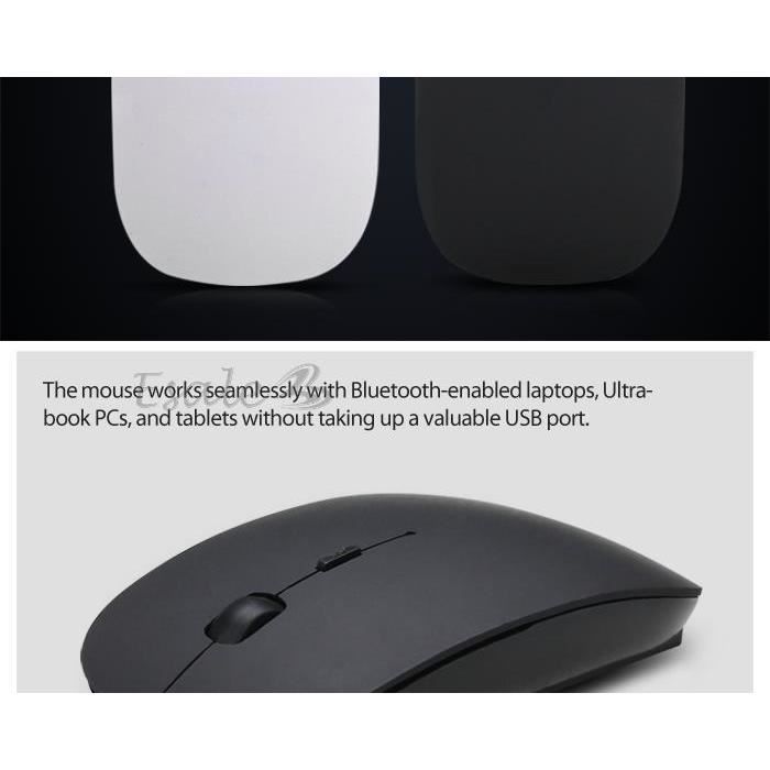 Souris Sans Fil Ergonomique Bluetooth 5.2 + 2.4 GHz - Rechargeable USB-C, Clic Silencieux, 6 Boutons, 1600 DPI