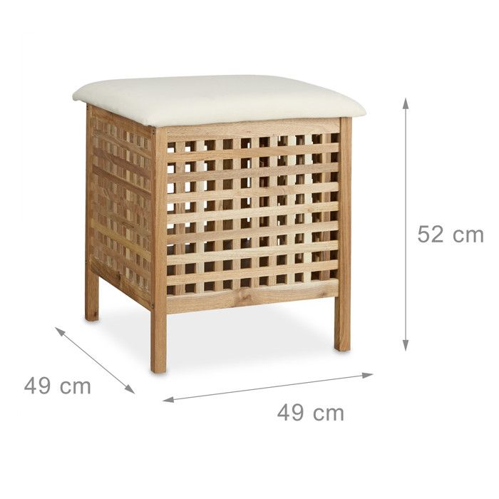Tabouret de toilette en bambou pour position accroupie naturelle - 40 x 20 cm - Tabouret de WC ergonomique antidérapant et pliable - Tabouret pliable pour salle de bain - Repose-pieds pour