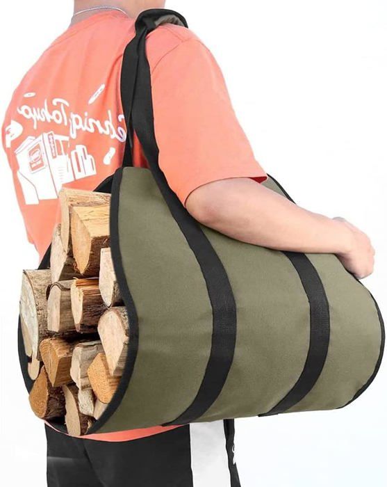 Outbacker Holztragetasche Feuerholztasche Craftwood Mit Variablen Seiten Auch Für Lange Scheite