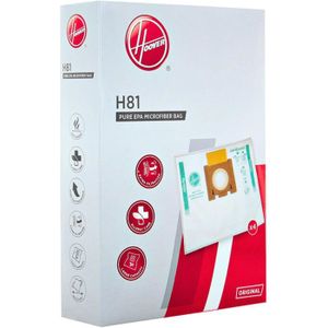 Sac aspirateur compatible avec HOOVER H81, TELIOS EXTRA, TX52ALG011, TX1600020, TX50, TX51, TX60, TX61 - La pochette de 5 sacs microfibre