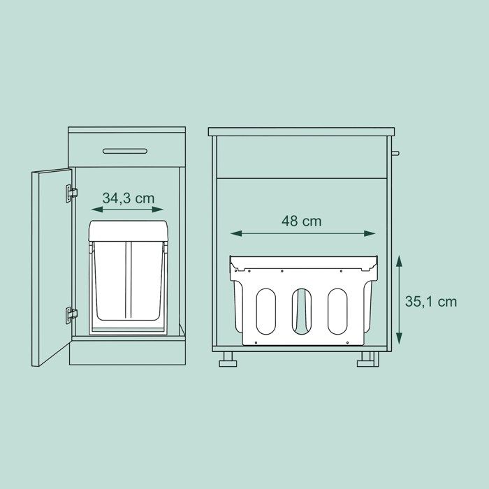 Relaxdays Poubelle Encastrable Coulissante, 4 Bacs, Système De Tri Pour Le Sous Vier 4x 8 L 35 X 34 X 475 Cm Noir 49833850 Relaxdays Poubelle Encastrable Coulissante, 4 Bacs, Système De Tri Pour Le Sous Vier 4x 8 L 35 X 34 X 475 Cm Noir 49833850