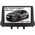 AWESAFE Autoradio Android 12 pour Renault Megane 3 2Go+32Go 9 Pouces,Carplay Android Auto GPS Bluetooth FM RDS USB WiFi-0