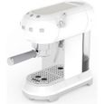 Machine à café Expresso SMEG Années 50 - 15 Bars Blanc ECF01WHEU Rouge-0