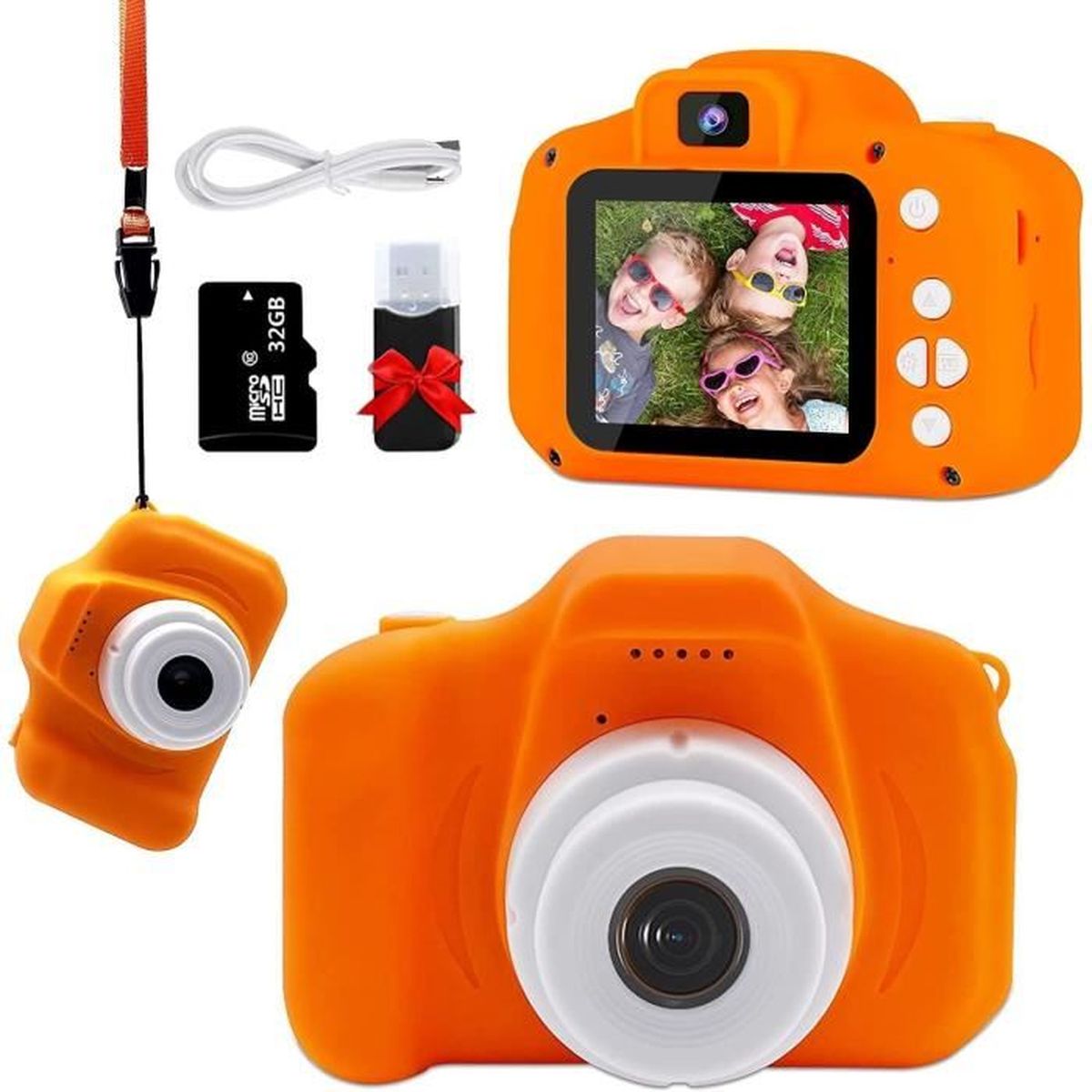 Appareil Photo Enfant 20MP/1080P – Écran 2 Pouces, Carte 32G Incluse, Trépied – Cadeau Jeune Photographe 3-8 Ans