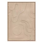 ATMOSPHERA CRÉATEUR D'INTÉRIEUR Déco murale 3D Azra beige 50x70cm - Atmosphera createur d'interieur