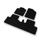MOSSA Tapis de sol velours adapté pour Toyota Avensis Verso II (2003-2008) - 3 pièces - noir