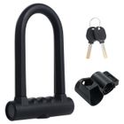 KEESIN Cadenas Antivol en U pour Vélo Trottinette Électrique, Antivol Vélo Moto en Acier Allié, Noir