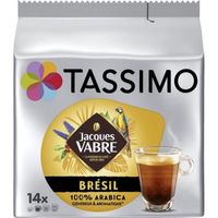 LOT DE 2 - TASSIMO - Jacques Vabre Brésil - Café - 14 dosettes