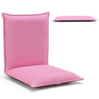 Chaise de Plage Pliante 3 en 1 avec Trou pour le Visage Repose-pieds Dossier Réglable Oreiller Fauteuil Inclinable Portable Rose