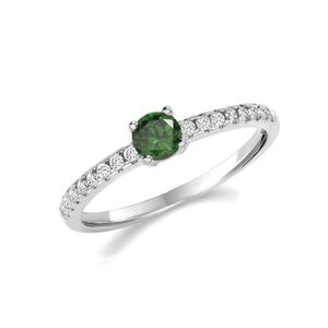 Bague Solitaire Femme Argent 925 Rhodié – Zirconium 6 Mm – Taille 50, NEUVE Avec étiquettes