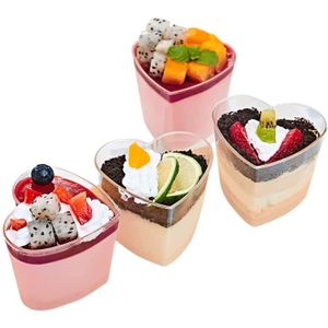 Réutilisable Yaourt glacés Dessert Coupes en Plastique Cornet de Glace Bol  Dessert Coupe du Couple Bowl pour l'alimentationLe 260 - Cdiscount Maison
