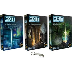 CASSE-TÊTE Lot de 3 Jeux EXIT - Exit - Saison 2 - Niveau Conf