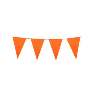 BANDEROLE - BANNIÈRE Guirlande à fanions oranges 10m