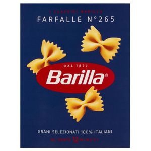 PENNE TORTI & AUTRES BARILLA Farfalle - Pâtes italiennes en forme de papillons 500g