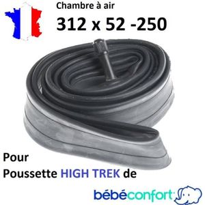 ROUE - PNEU Chambre à air 312x52-250 pour poussette HIGH TREK 