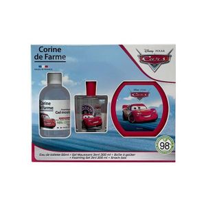 COFFRET CADEAU PARFUM Corine de Farme | CARS Coffret Eau de toilette + Moussant 3en1 + Boite à gouter