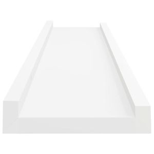 ETAGÈRE MURALE Étagères à rebord pour cadre photo - DILWE - Blanc - 60x9x3 cm - MDF