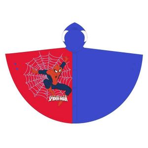 Imperméable - Trench Cape de pluie à capuche enfant garçon Spiderman Rouge et Bleu 8ans