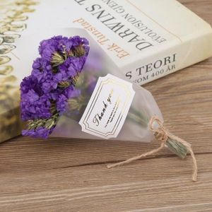 FLEUR ARTIFICIELLE cadeau-Qiilu fleur séchée naturelle Fleurs séchées naturelles mini bouquet de fleurs décoration de mariage accessoires photo violet