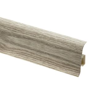 GOULOTTE - CACHE FIL Plinthe goulotte PVC 59x2500 mm Chêne de sardaigne lot de 10