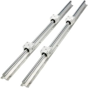 Glissière à roulement linéaire 4 pièces SCS12UU Blocs de glissement Roulement à billes linéaire Unité de glissement 36x42x28mm Roulement à billes linéaire en aluminium Blocs de roulement Roulement 