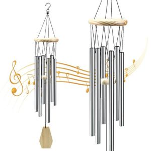Carillon éolien Feng Shui 6 tubes Métal – UniversFengShui