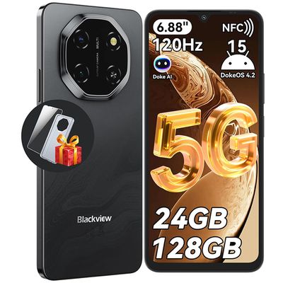 Coque Verre Trempé Pour Blackview BV4800 Pro - Noir - Protection Incassable