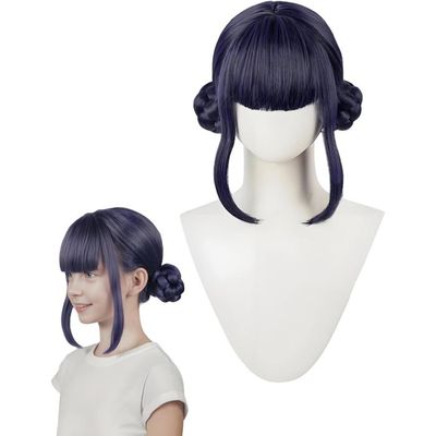 Perruque Anime Chasseur Violette - Cosplay, Halloween, Tresses Longues, Fibres Résistantes à La Chaleur