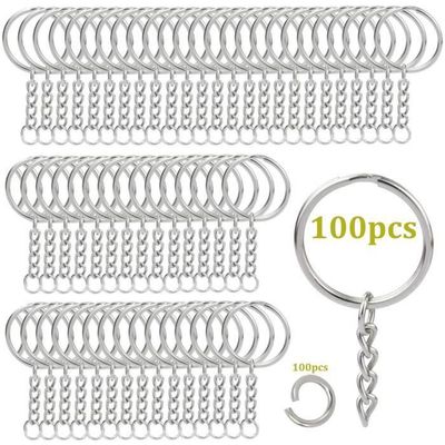 Lot De 60 Porte-clés En Fil D'acier Inoxydable - 5 Tailles (10/15/20/25/30 Cm) - 1,5 Mm D'épaisseur, Avec Fermoir à Vis - 11