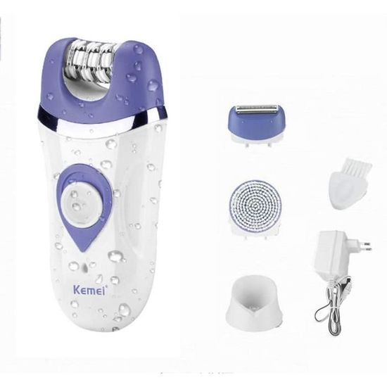 Épilateur électrique 3 En 1 Femme - Rasoir Indolore étanche Rechargeable - Blanc - Neuf THOTCOC