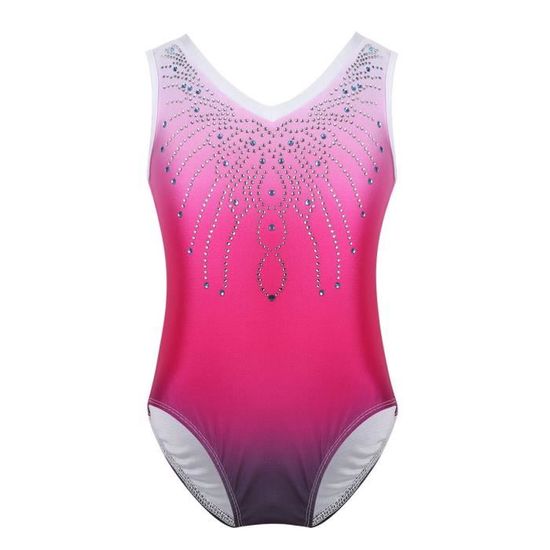 TFJH Robe de Danse Classique Ballet Gymnastique Yoga Tutu Justaucorps Leotard Manches Longues