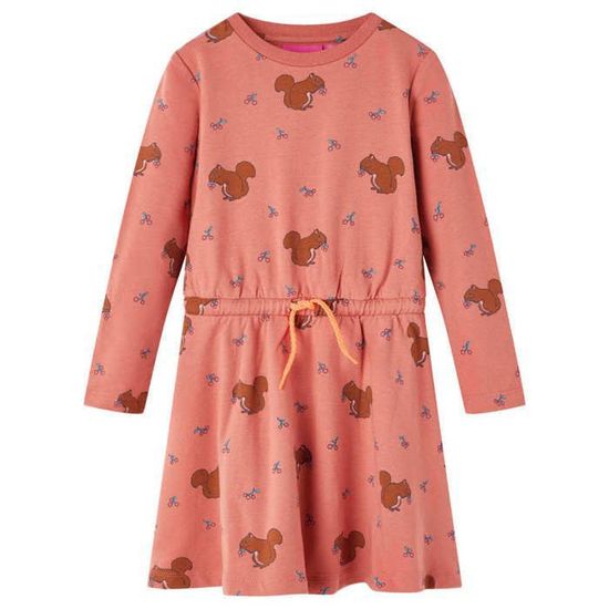 Robe Enfant Imprimé Robe Pour Fille VidaXL - Imprimé Chevaux - 95
