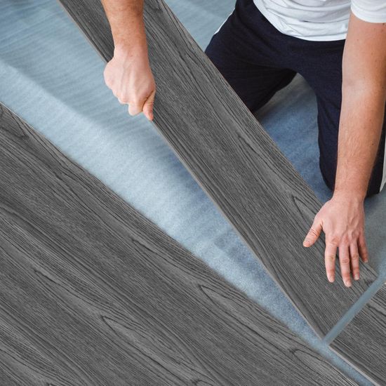 Revêtement De Sol PVC Aspect Bois Alpha-Tex - Épaisseur 2.7mm, Pour Plancher Chauffant
